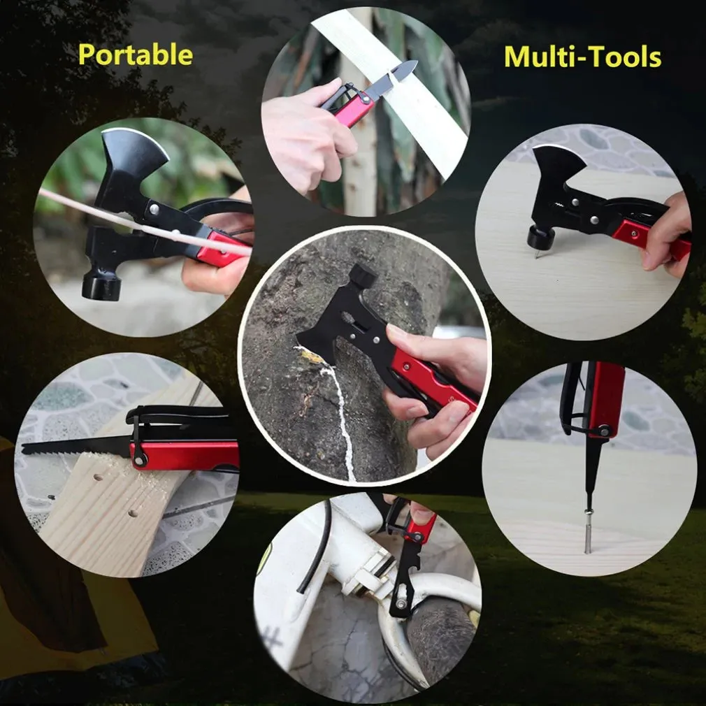 16-in-1 Hatchet with Multitool Camping Accessories