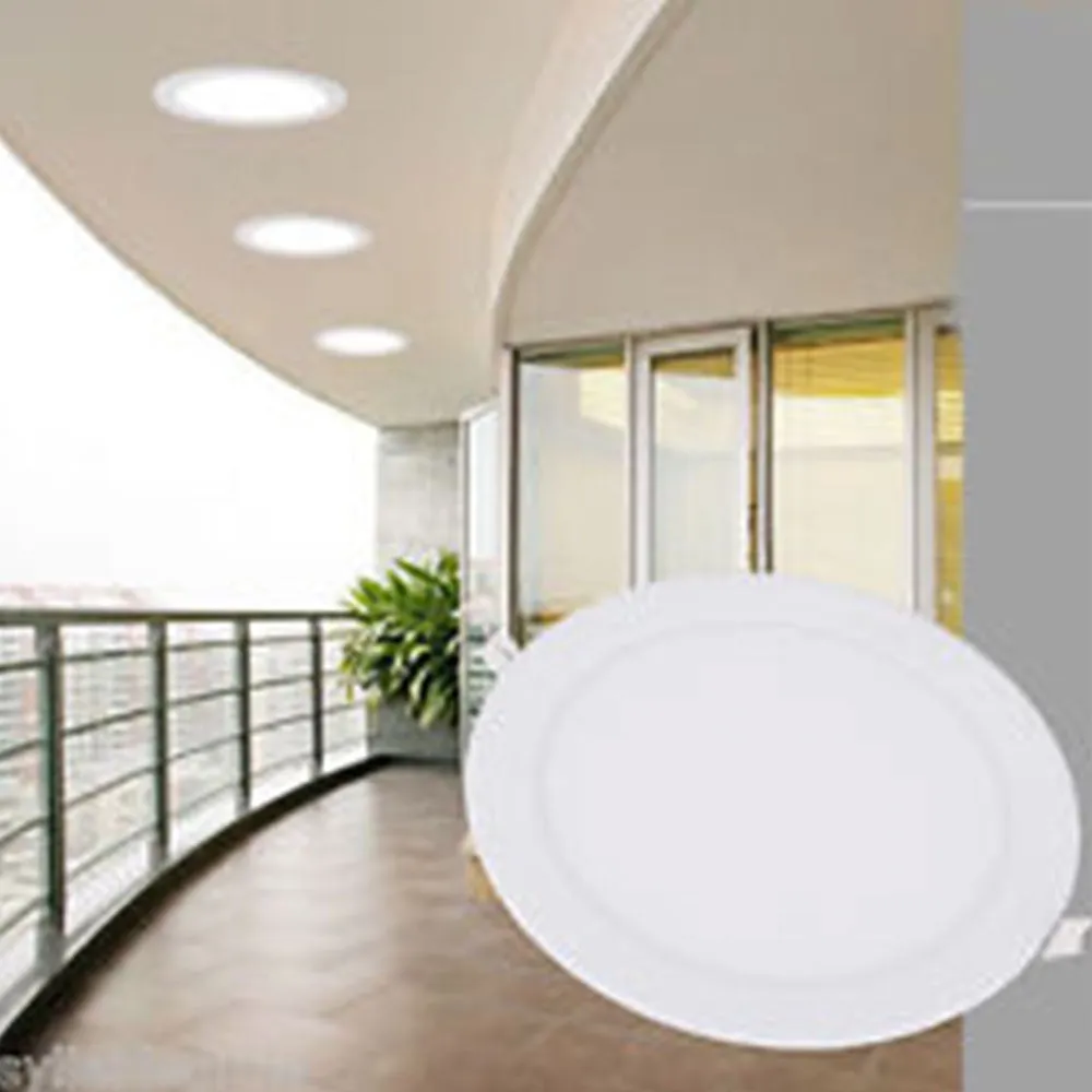 24W LED Round Recessed Ceiling Flat Panel Down Light Ultra Slim Lamp Cool White 4000K, 280mm Diameter, 30000 Hour Lifespan, Low Energy Consumption