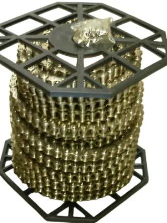 #41NP Nickel Plated Roller Chain 100FT Roll Corrosion Resistant
