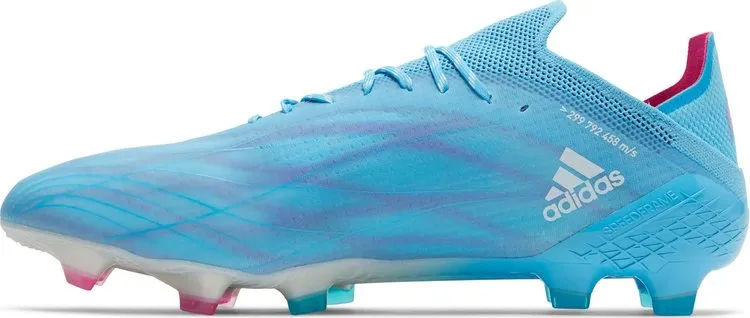 Adidas X Speedflow.1 FG 'Sky Rush Team Shock Pink' Boots, Blue