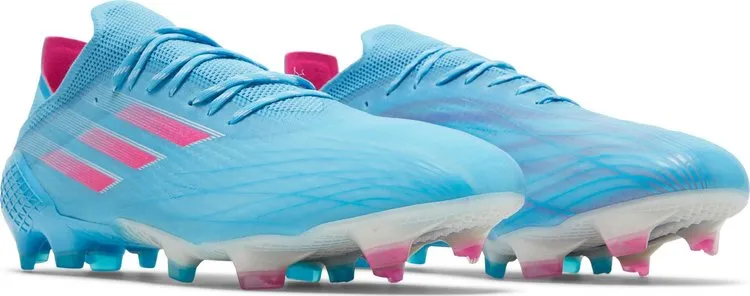 Adidas X Speedflow.1 FG 'Sky Rush Team Shock Pink' Boots, Blue