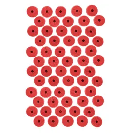 Ahead Wool Cymbal Felts Red (40 Pack Bundle)