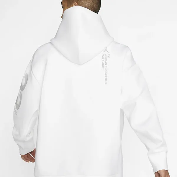 Air Jordan 23 Engineered Pattern Printing Knit White Sweatshirt