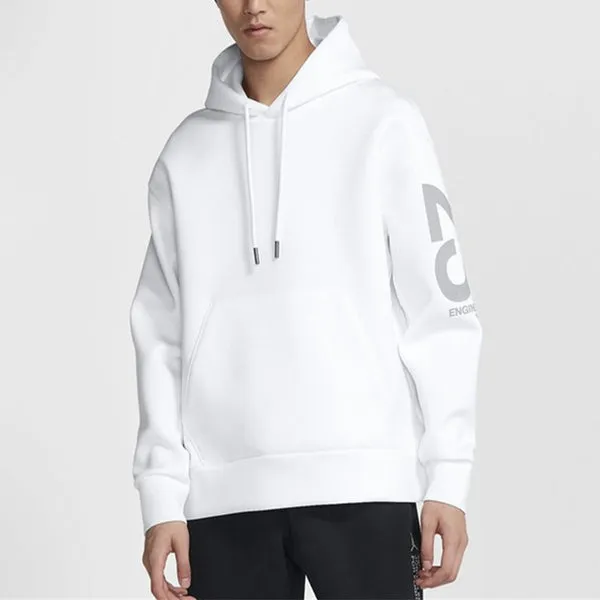 Air Jordan 23 Engineered Pattern Printing Knit White Sweatshirt
