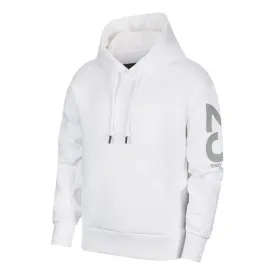 Air Jordan 23 Engineered Pattern Printing Knit White Sweatshirt