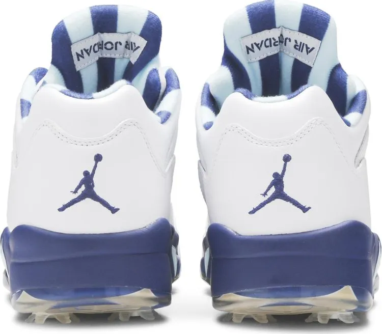 Air Jordan 5 Low Golf NRG Wing It Cleats, White