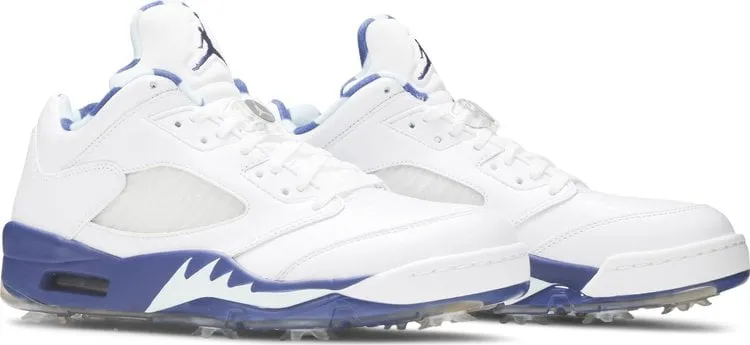Air Jordan 5 Low Golf NRG Wing It Cleats, White