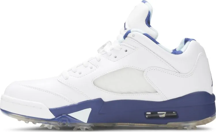 Air Jordan 5 Low Golf NRG Wing It Cleats, White