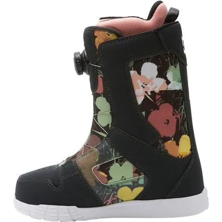 Andy Warhol Phase BOA Snowboard Boots - 2024 Women's DC, Dark Grey/Black/White