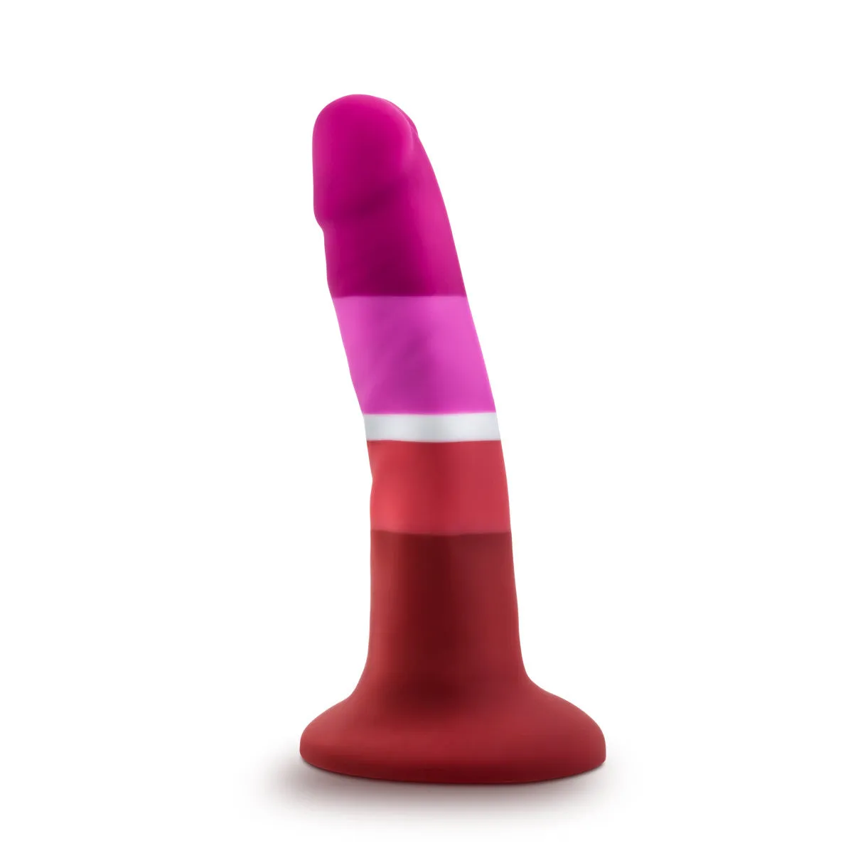 Avant By Blush® | Pride Beauty P3: Artisan 5 Inch Dildo with Suction Cup Base - Elegantly Made with Smooth Ultrasilk® Purio™ Silicone
