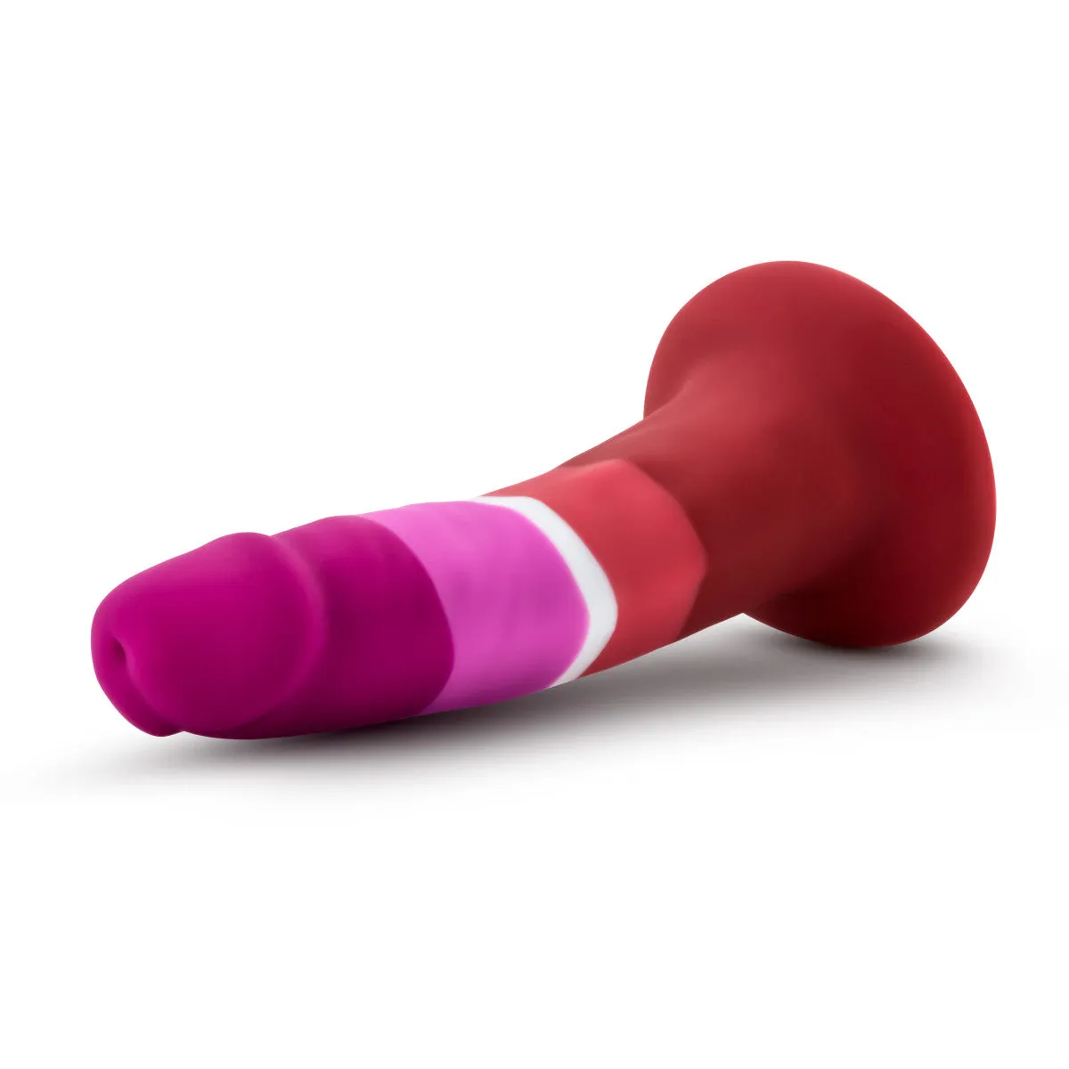 Avant By Blush® | Pride Beauty P3: Artisan 5 Inch Dildo with Suction Cup Base - Elegantly Made with Smooth Ultrasilk® Purio™ Silicone