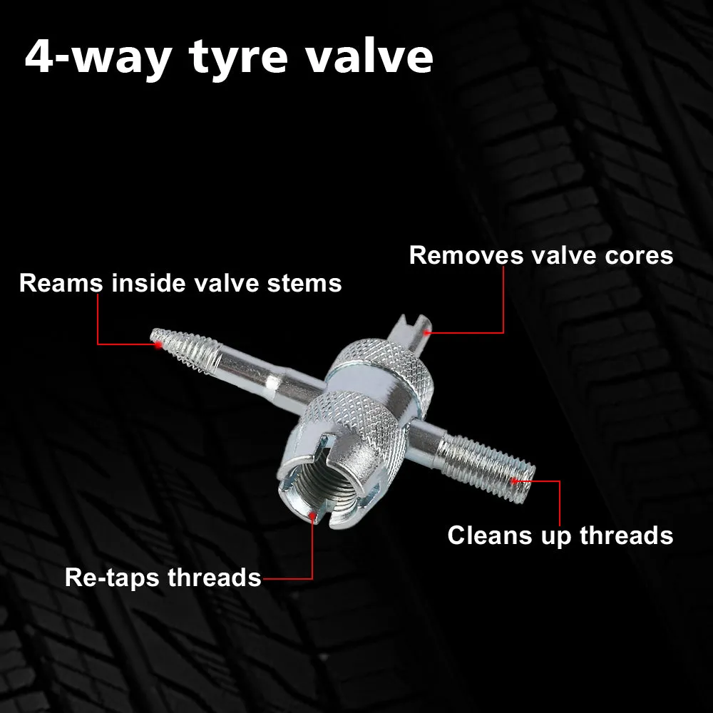 Brass Tyre Deflators 0-70psi 4WD 4 Pcs X-BULL
