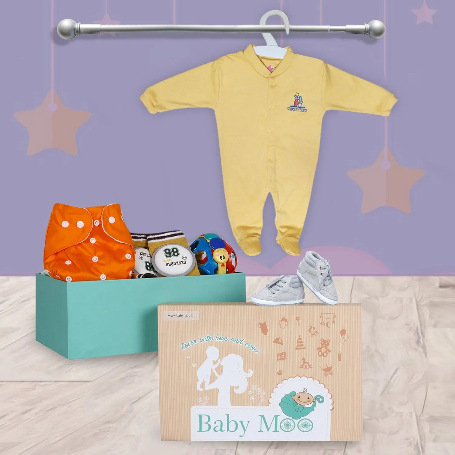 Crawling And Growing Gift Hamper Unisex Multicolour