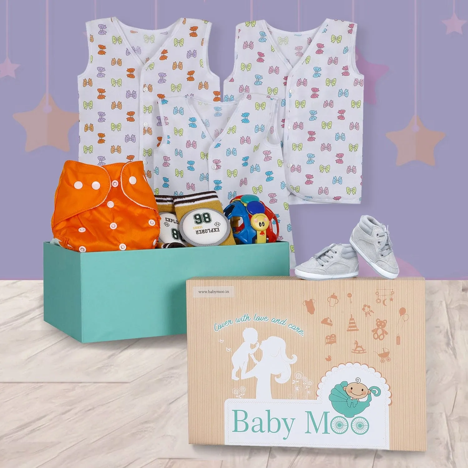 Crawling And Growing Gift Hamper Unisex Multicolour