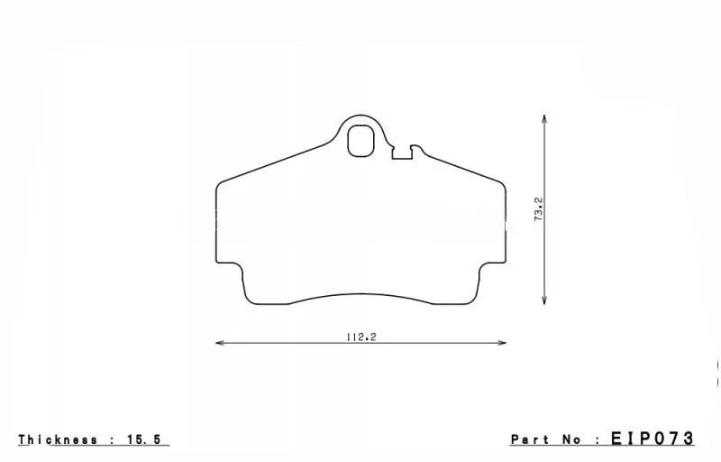 ENDLESS EIP073MA45B Rear brake pads PORSCHE 911(997)3.6 CAR/4 CAY(987)3.4S/3.4R/BOXT.986
