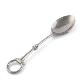 Equestrian Bit Serving Spoon - Matt Silver