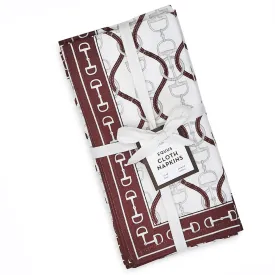 Equus Snaffle Bits Cotton Napkins - Set of 4