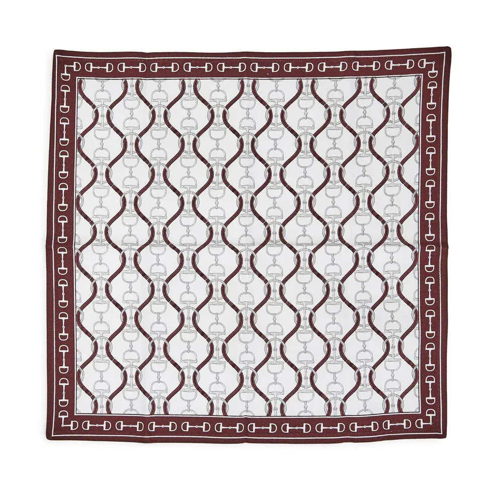 Equus Snaffle Bits Cotton Napkins - Set of 4