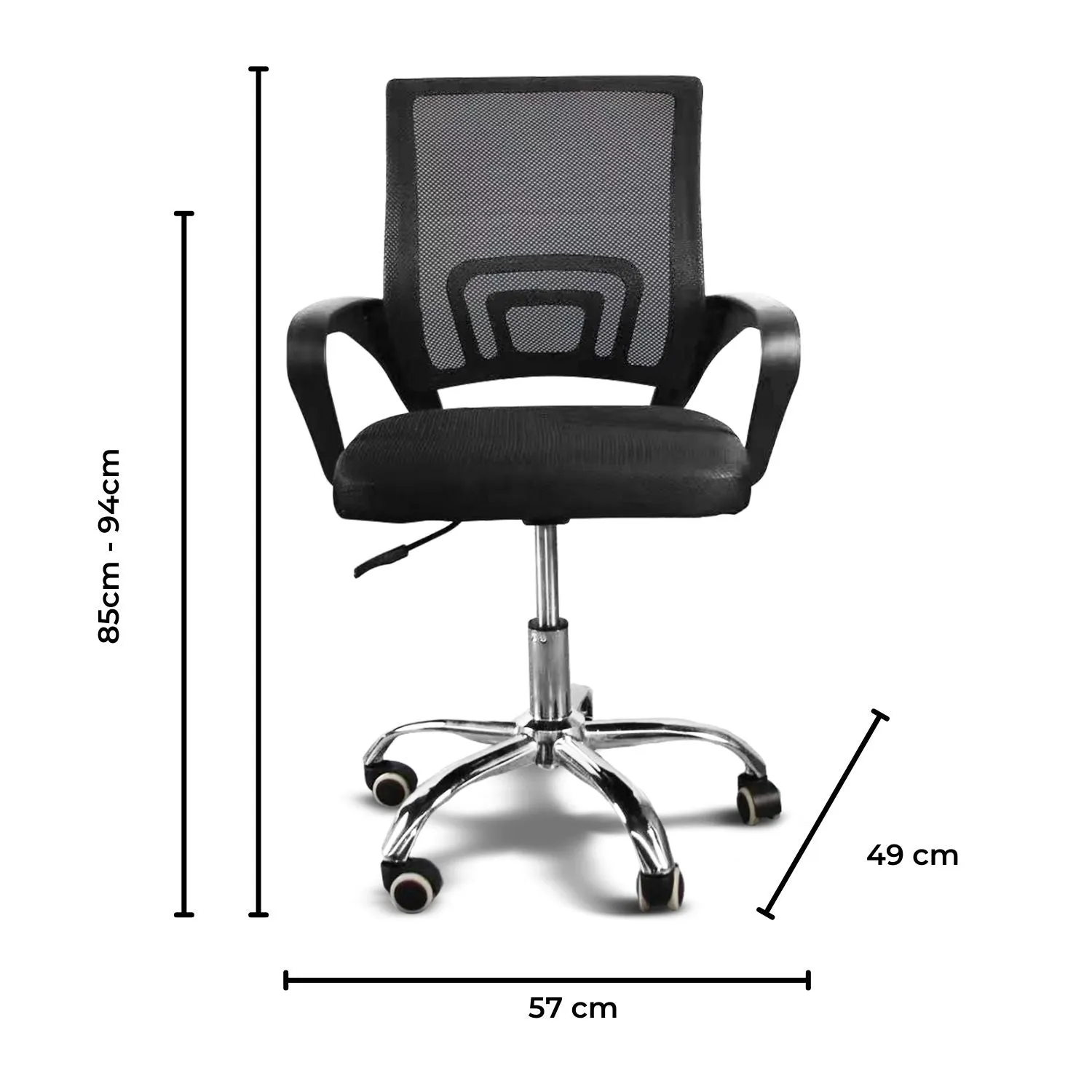 Ergonomic Mesh Office Chair, Adjustable, Lumbar Support - EKKIO