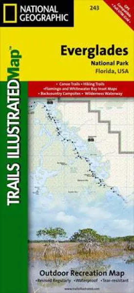 Everglades National Park Trails Illustrated Road Map by National Geographic (2010)