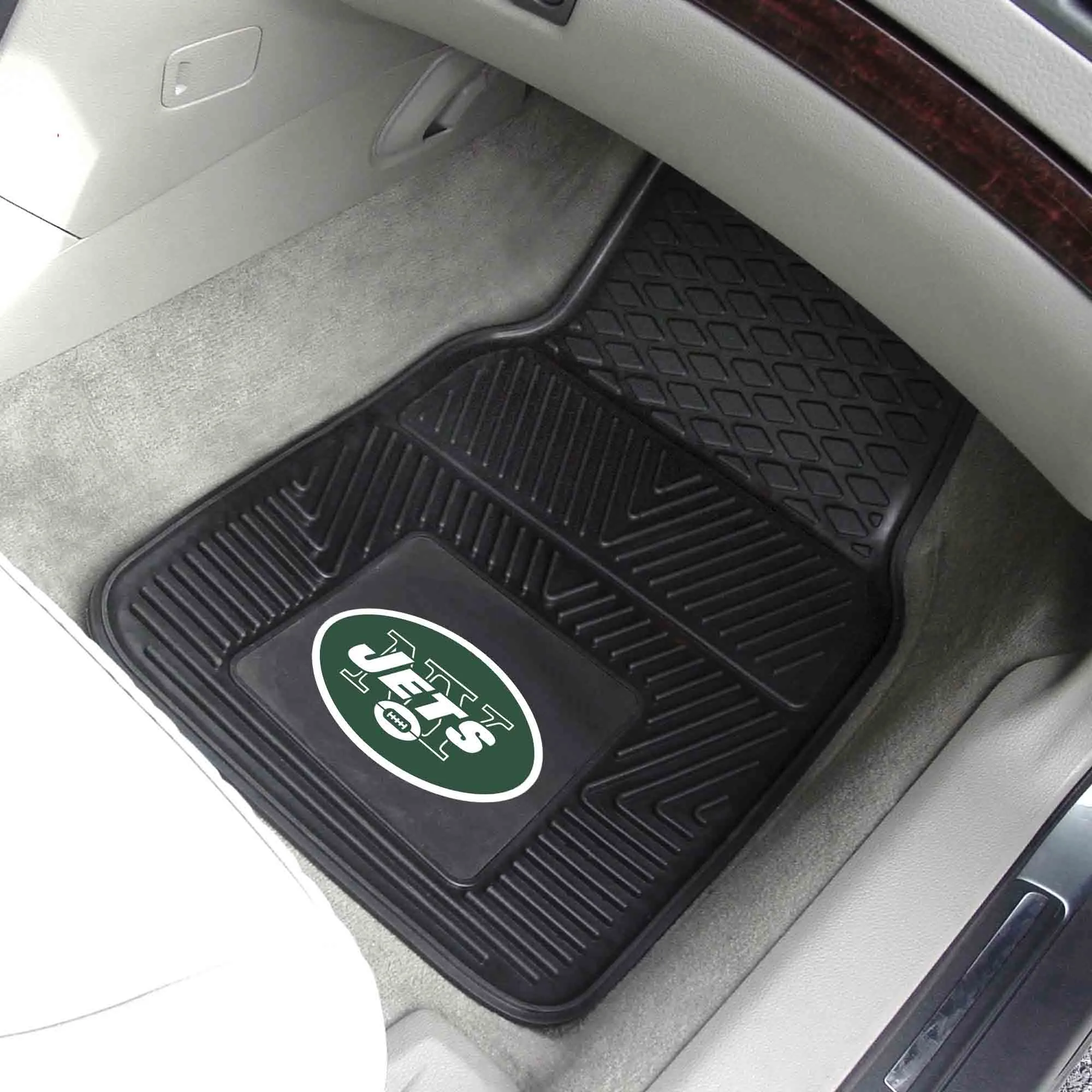 Fanmats New York Jets Heavy Duty Car Mat Set - 2 Pieces