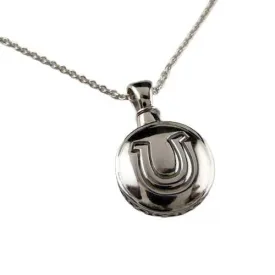 Horseshoe Eternity Keepsake Pendant Necklace