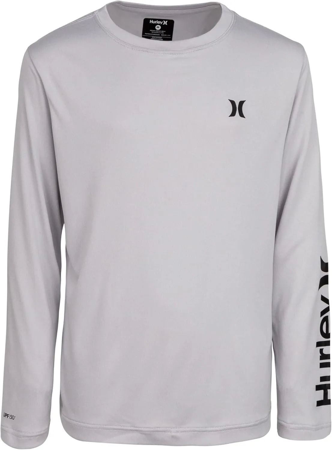 Hurley Boys' Long Sleeve UPF 50  Rash Guard Swim Shirt