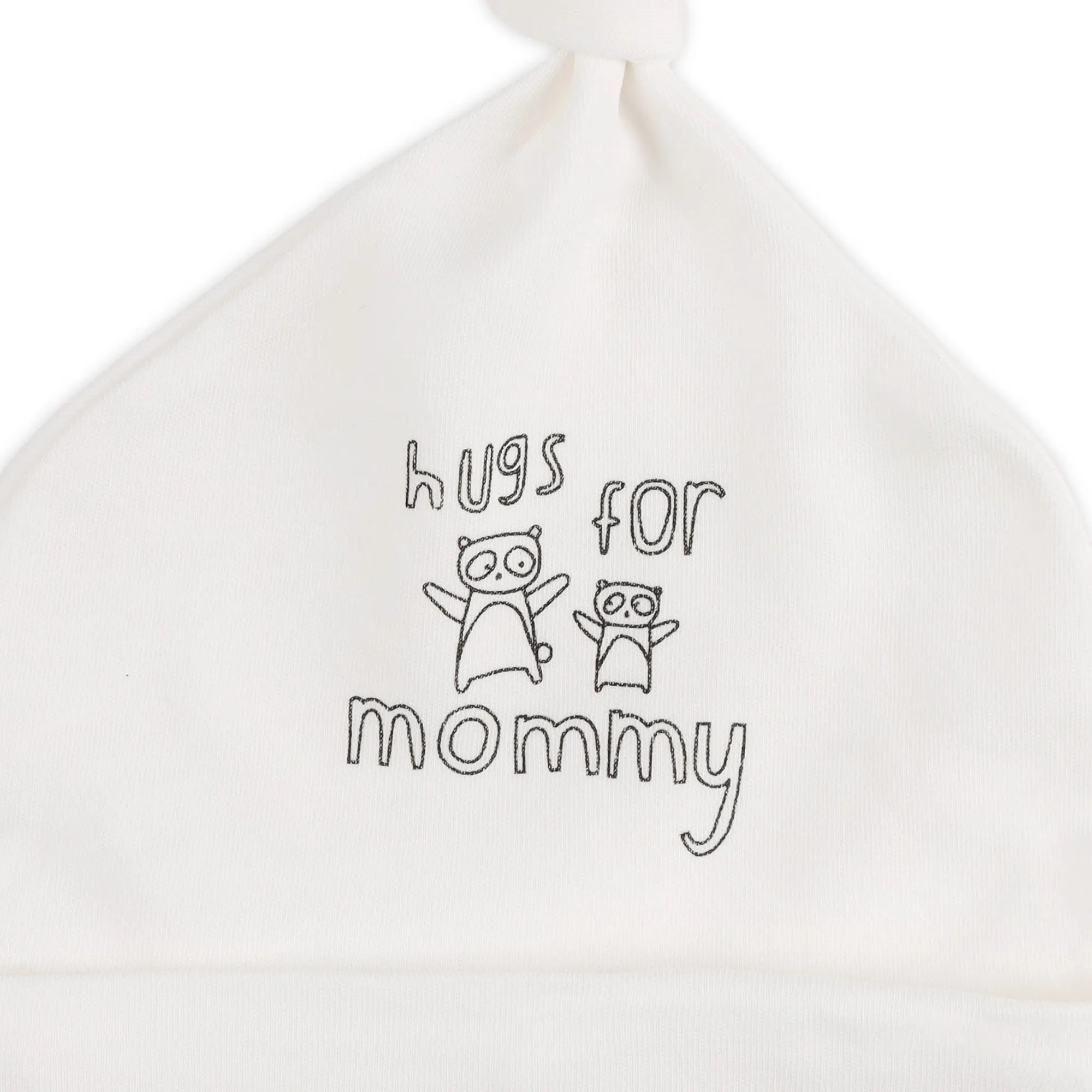 Kicks & Crawl- Hugs and Giggles Knotted Caps - Pack of 3