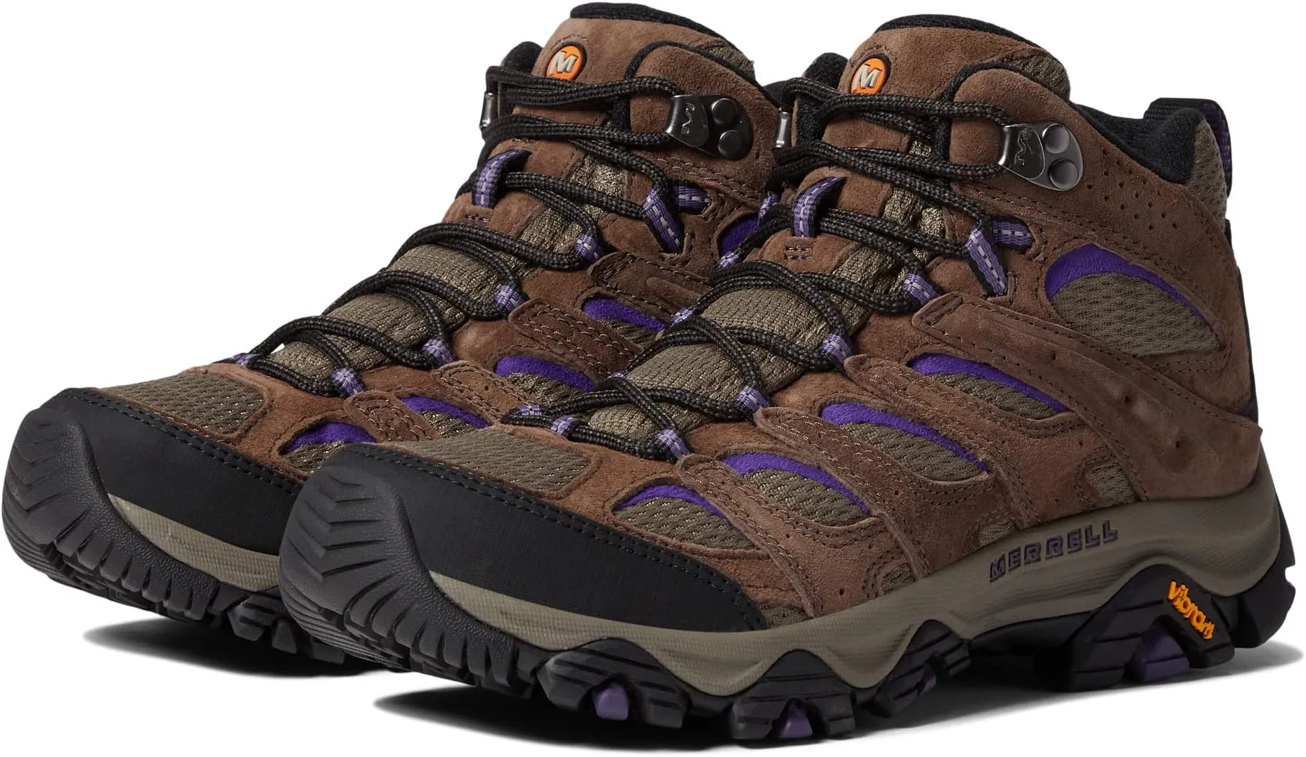 Moab 3 Mid Merrell Hiking Shoe, Bracken/Purple