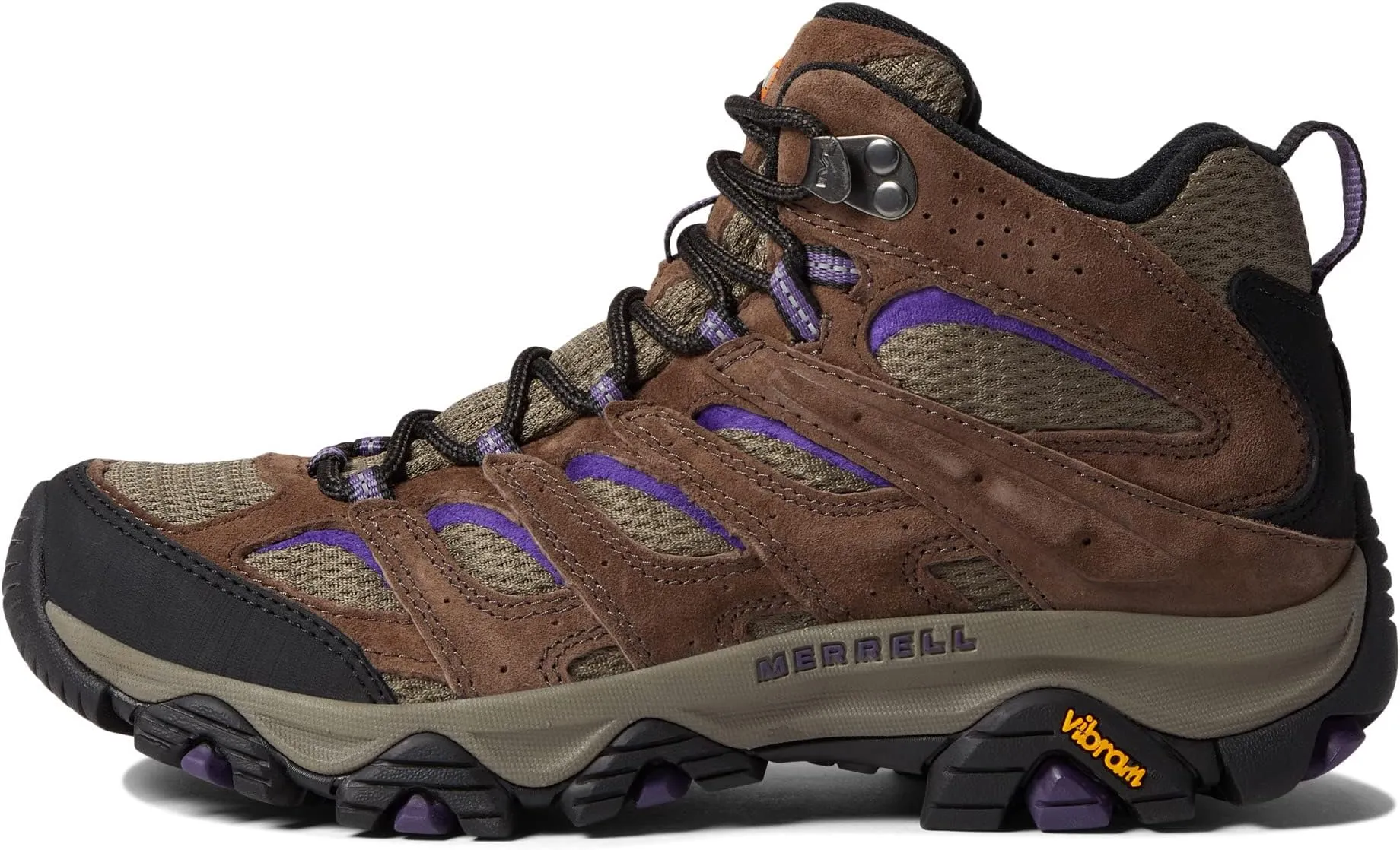 Moab 3 Mid Merrell Hiking Shoe, Bracken/Purple