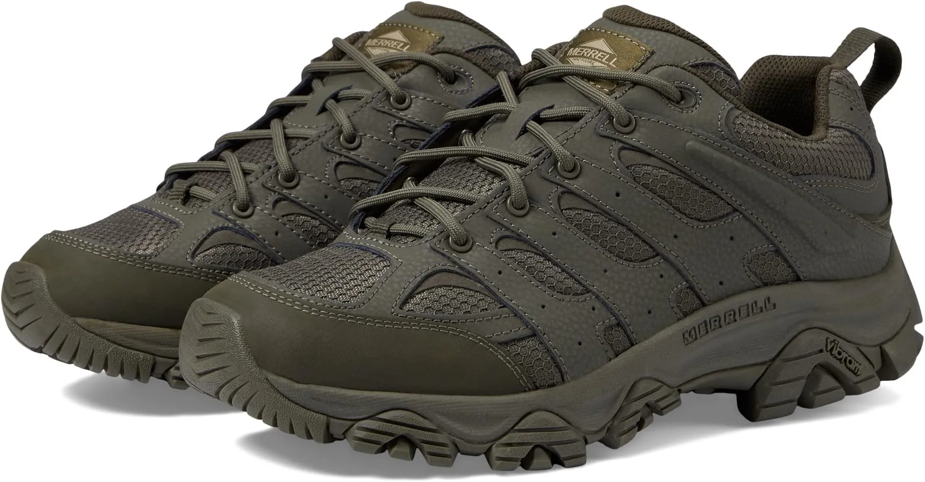 Moab 3 Tactical Merrell Work Shoes, Dark Olive