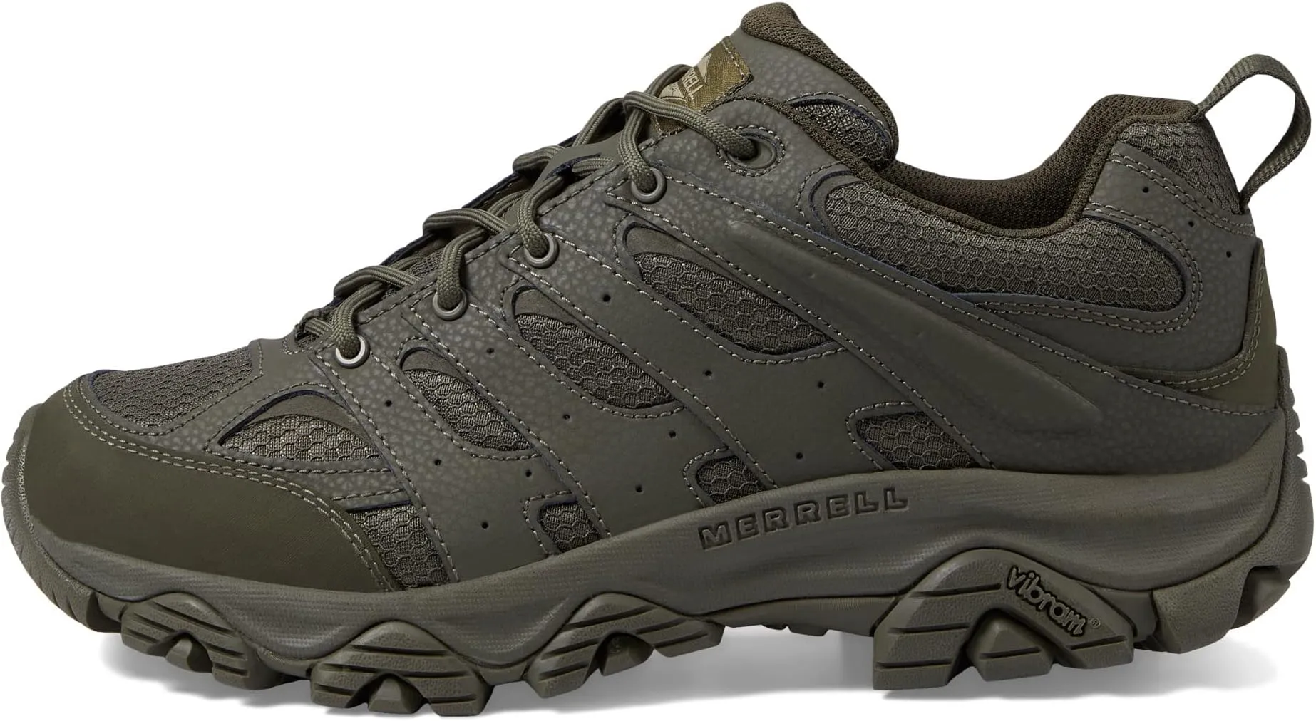 Moab 3 Tactical Merrell Work Shoes, Dark Olive