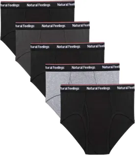 Natural Feelings Men's Briefs Underwear Multipack Mens Cotton Full Rise Briefs with Comfort Waistband S M L XL XXL??