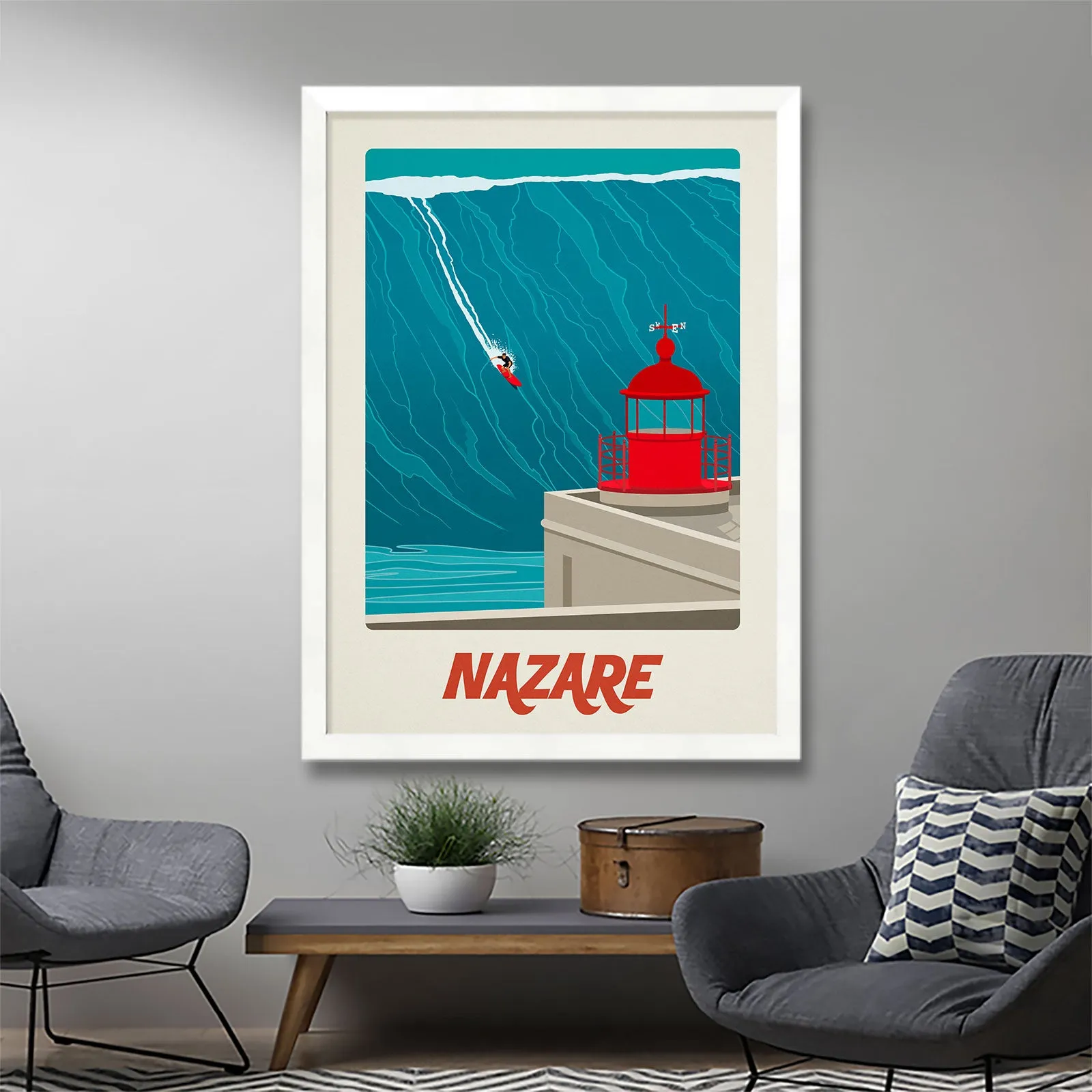 Nazare Surf Poster