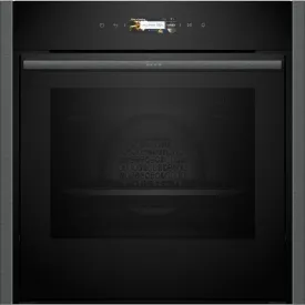 Neff B54CR71G0B N70 Slide and Hide Built-In Electric Single Oven Graphite Grey