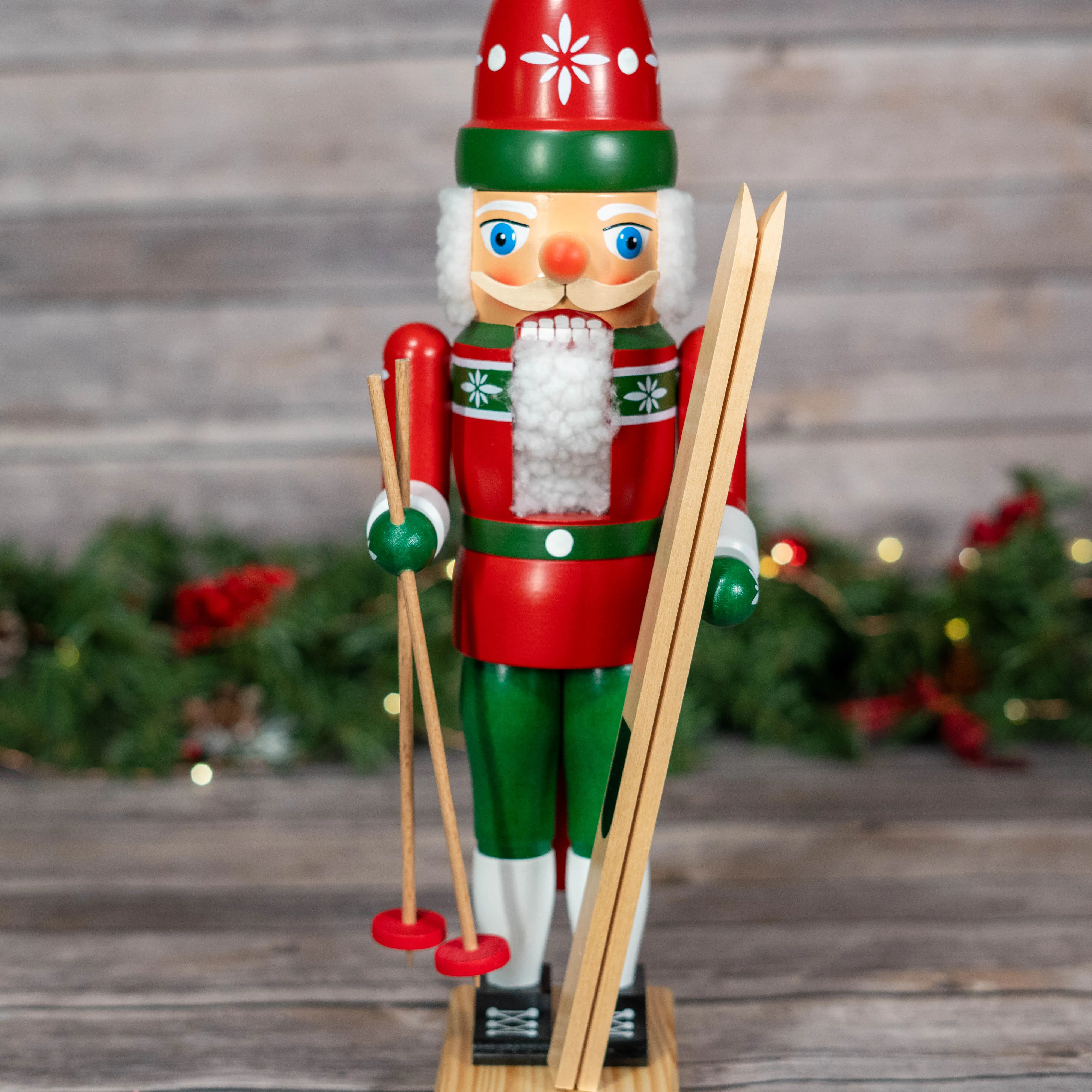 Nutcracker - Skiing Santa