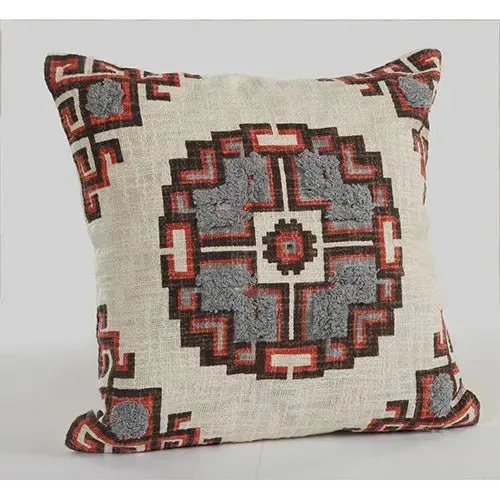 Phoenix 07360BWY Brown/Grey Pillow