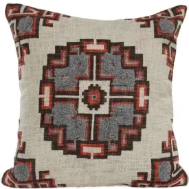 Phoenix 07360BWY Brown/Grey Pillow
