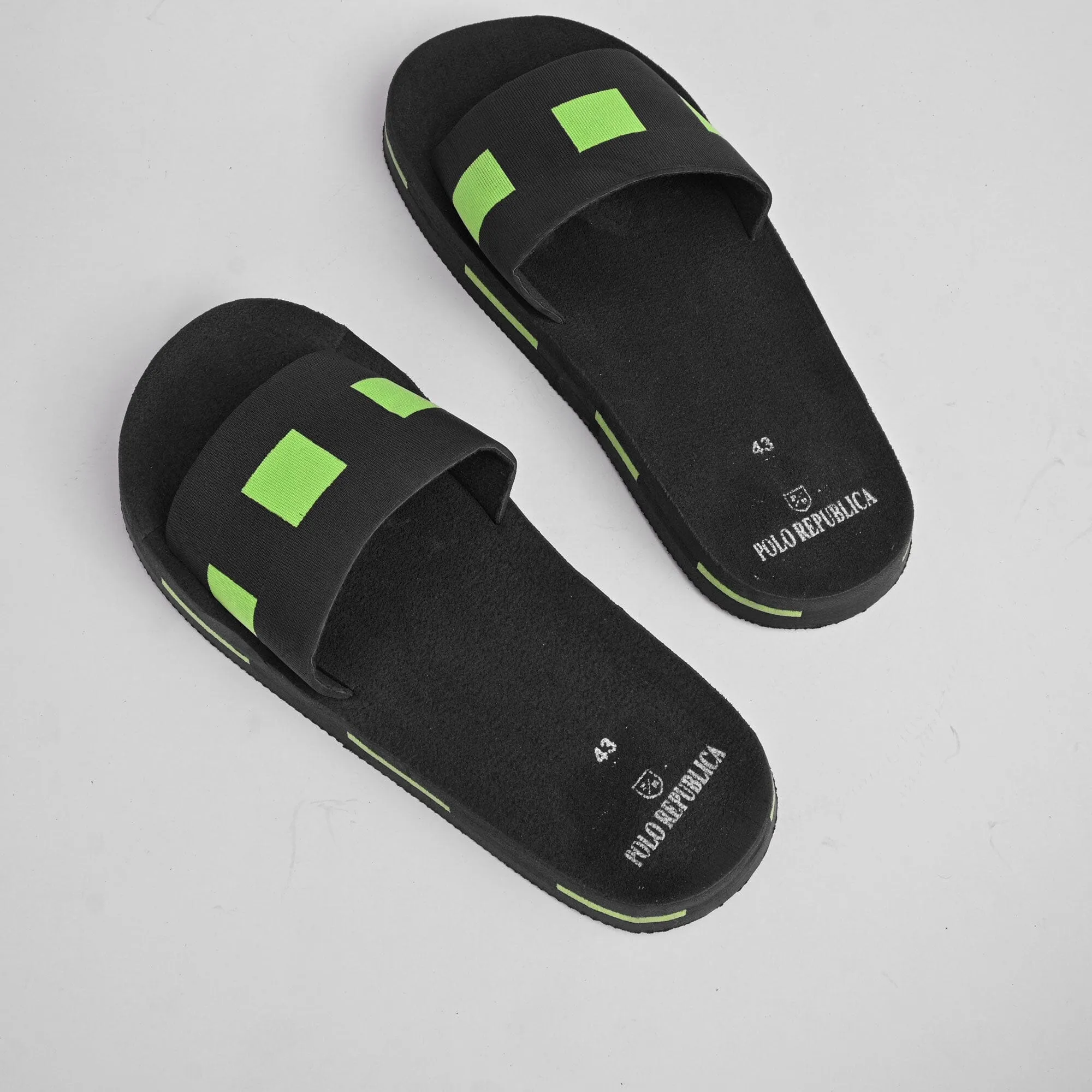 Polo Republica Men's Dots Design Soft Slides