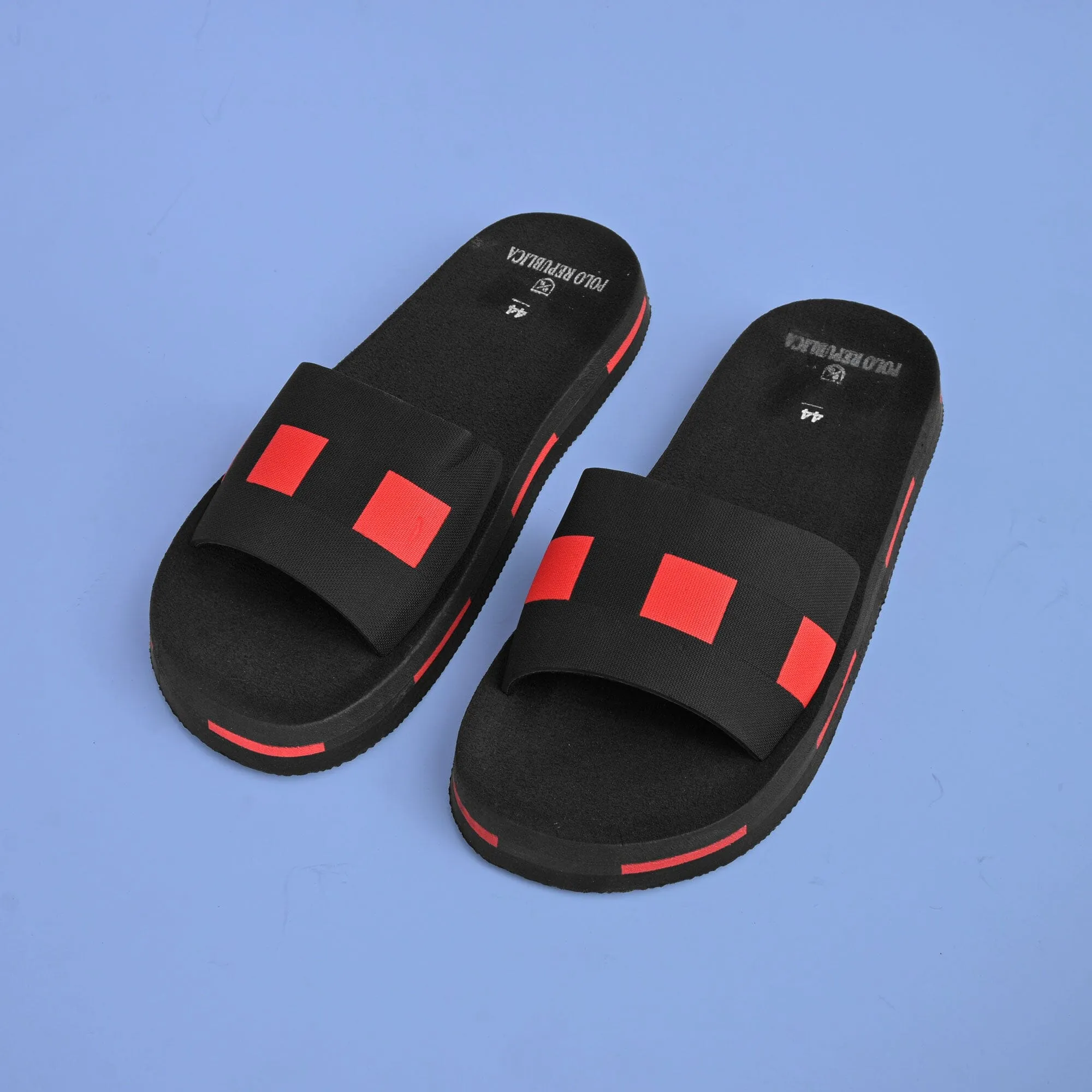 Polo Republica Men's Dots Design Soft Slides