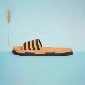 Polo Republica Men's Striped Design Soft Slides