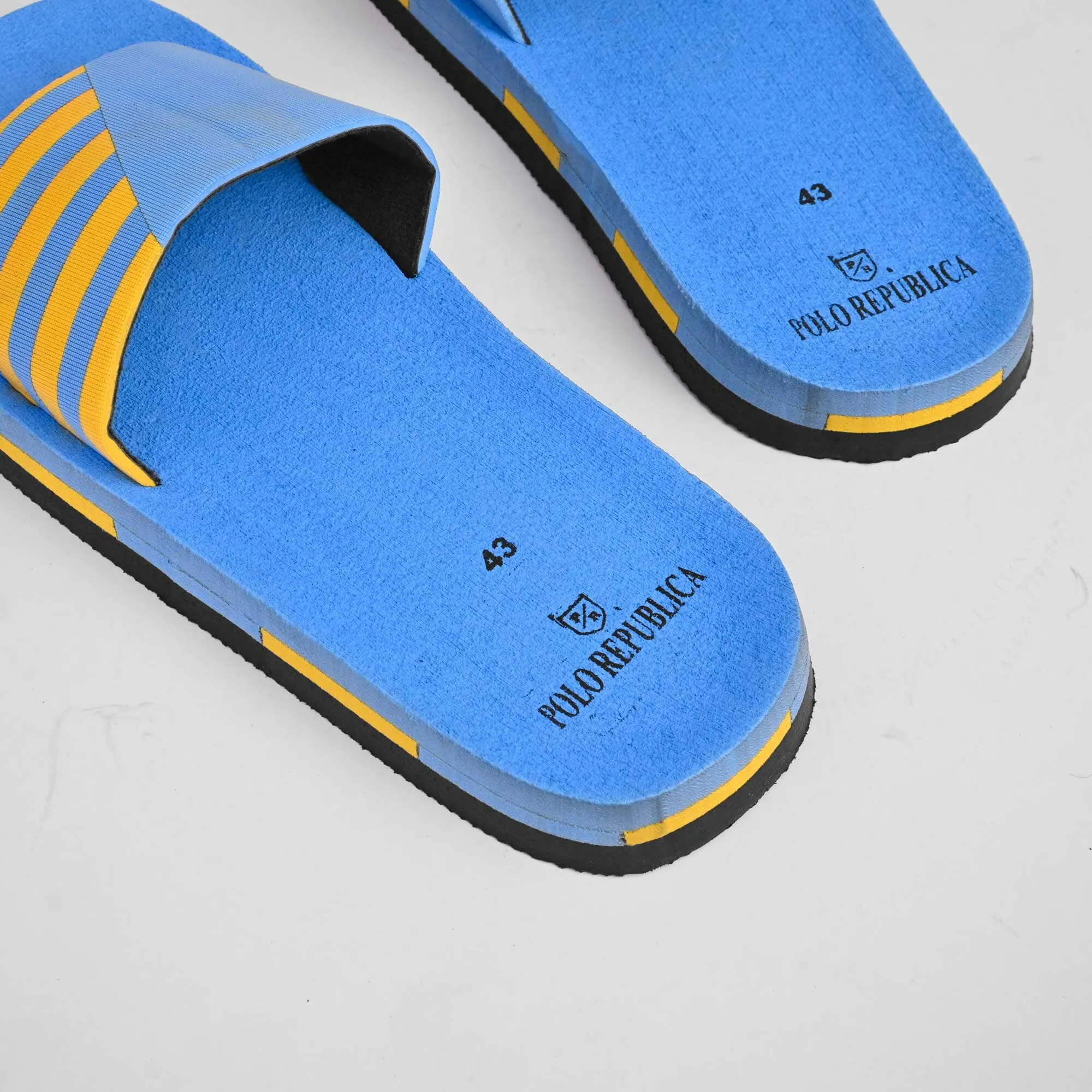 Polo Republica Men's Striped Design Soft Slides