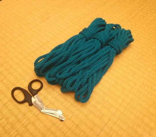 "Cyan" Shibari Bondage Rope in Bamboo
