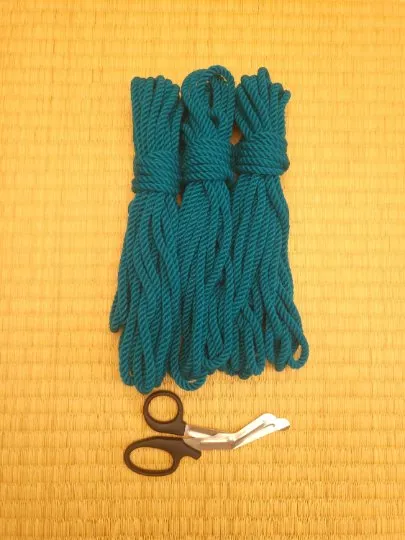 "Cyan" Shibari Bondage Rope in Bamboo