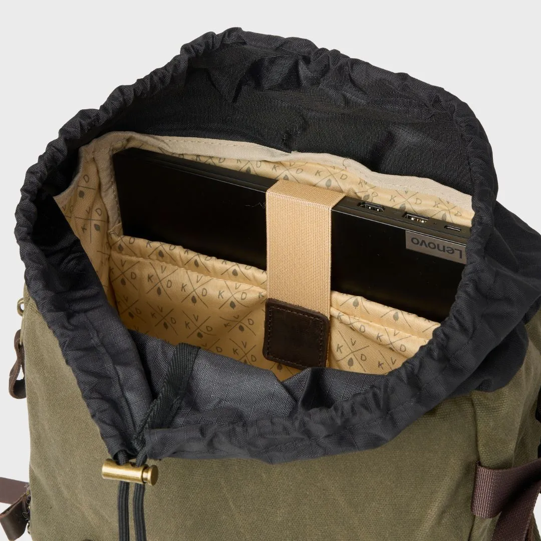 Roe - Waxed Canvas Adventure Backpack