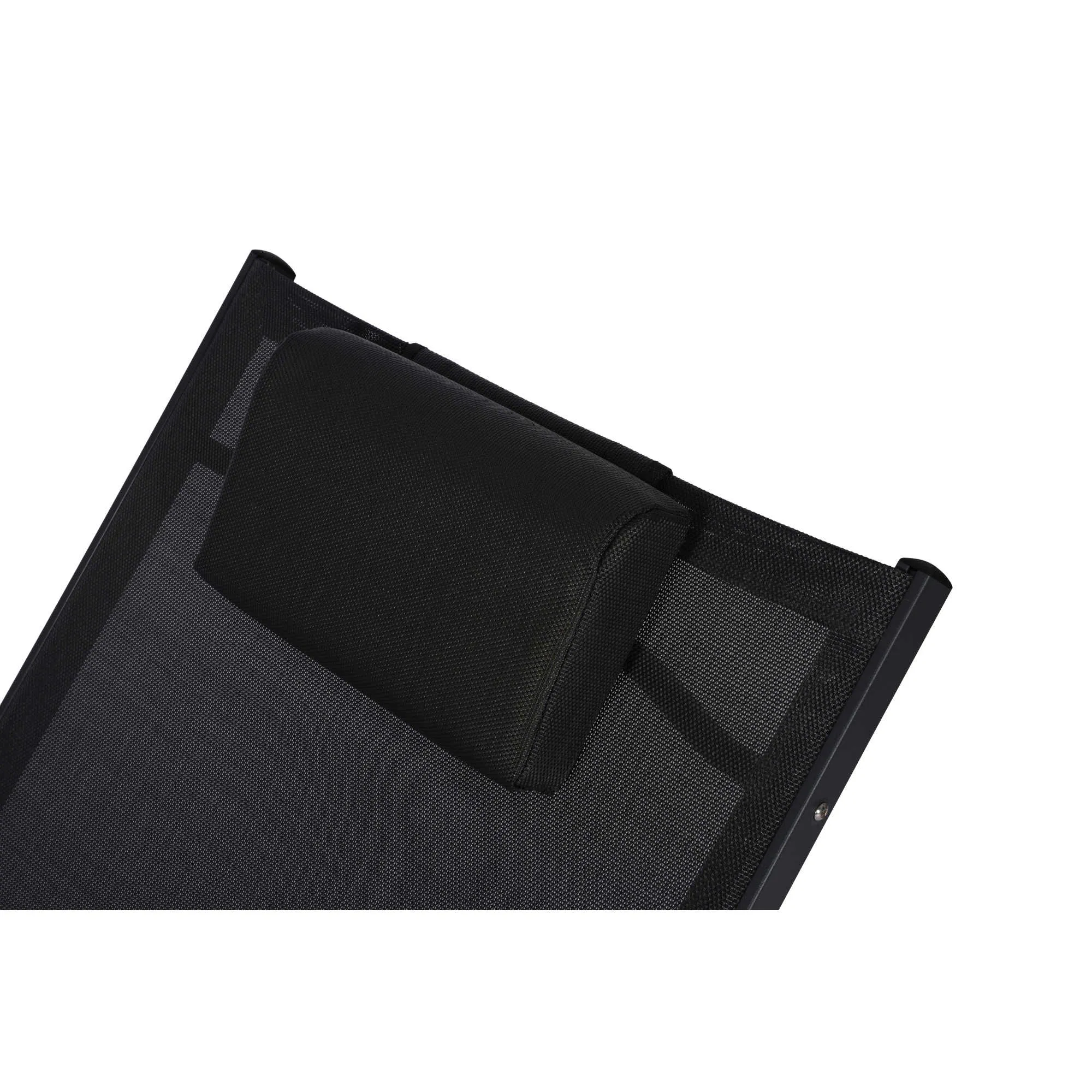 Sea Breeze Ultra Comfortable Foldaway Cool Mesh Lounger - Black
