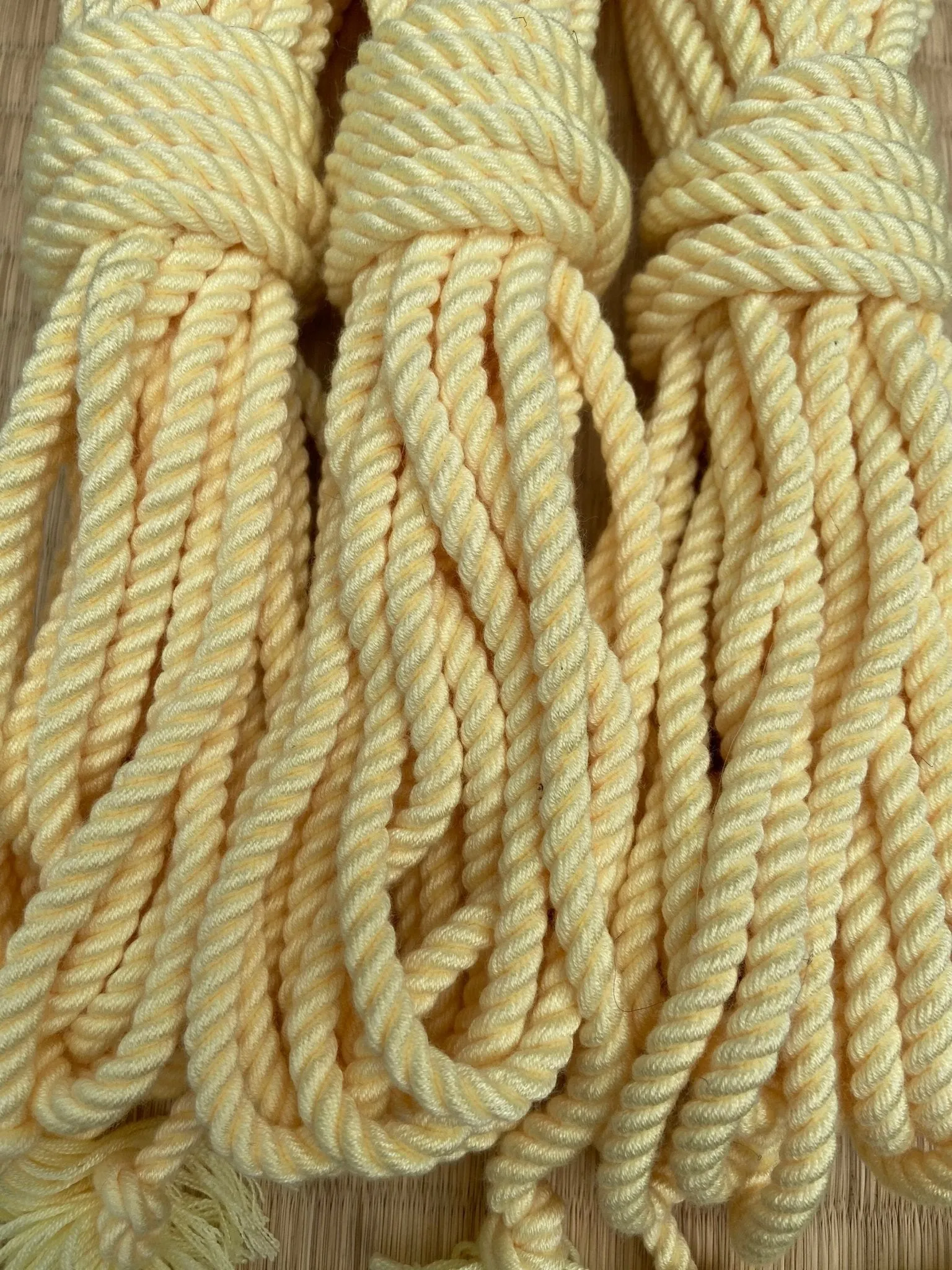 Sherbert Lemon Bondage Rope made with Bamboo