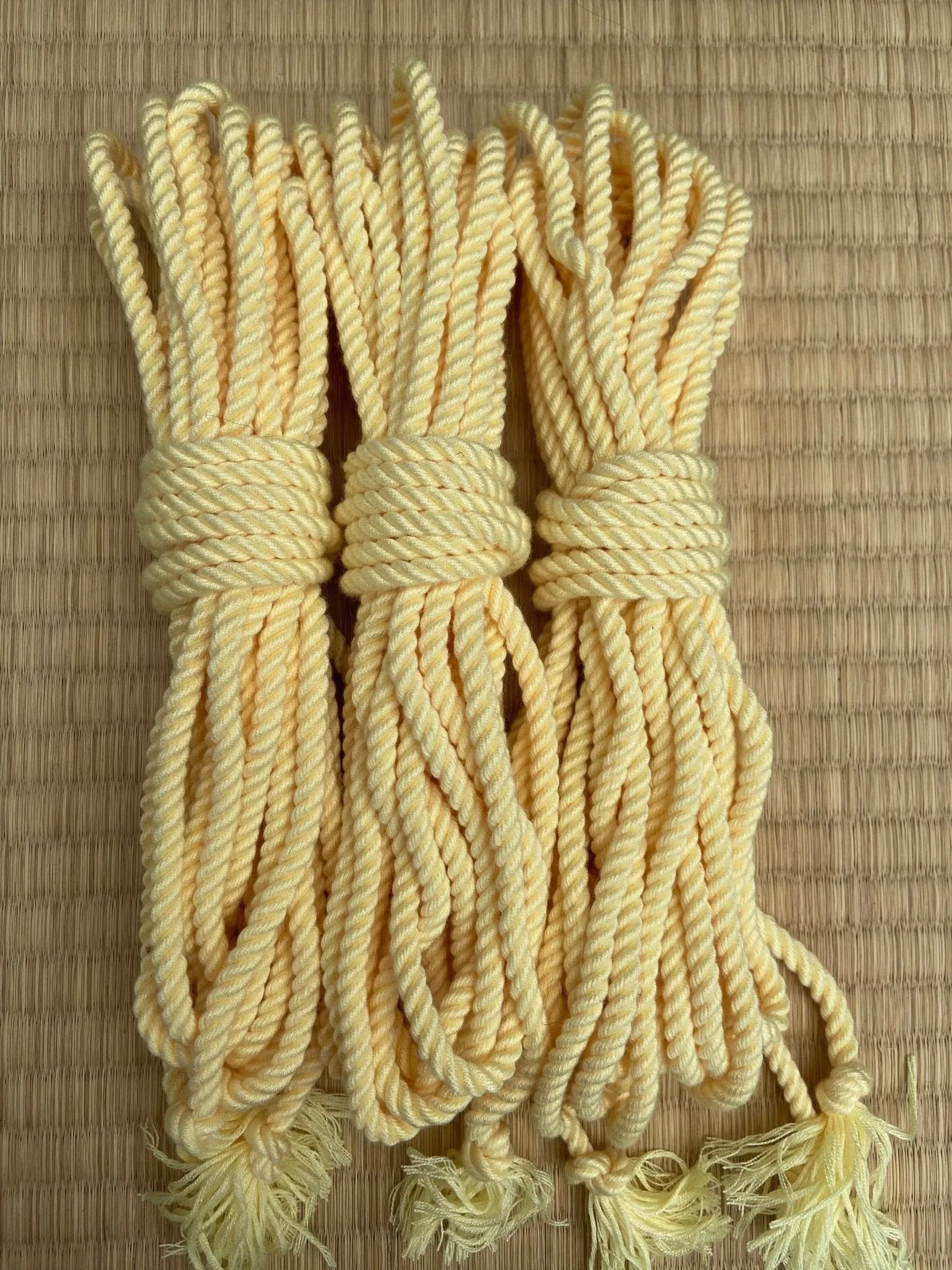 Sherbert Lemon Bondage Rope made with Bamboo