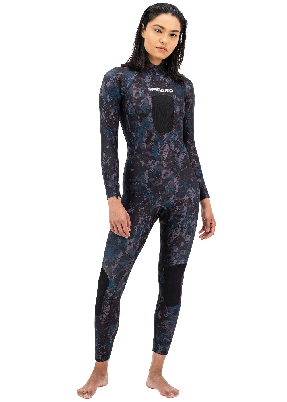 Spearo 7 Seas Womens 3.5mm Steamer, Diving Gloves, Diving Socks, Diving Hood & Camera Mount - Combo