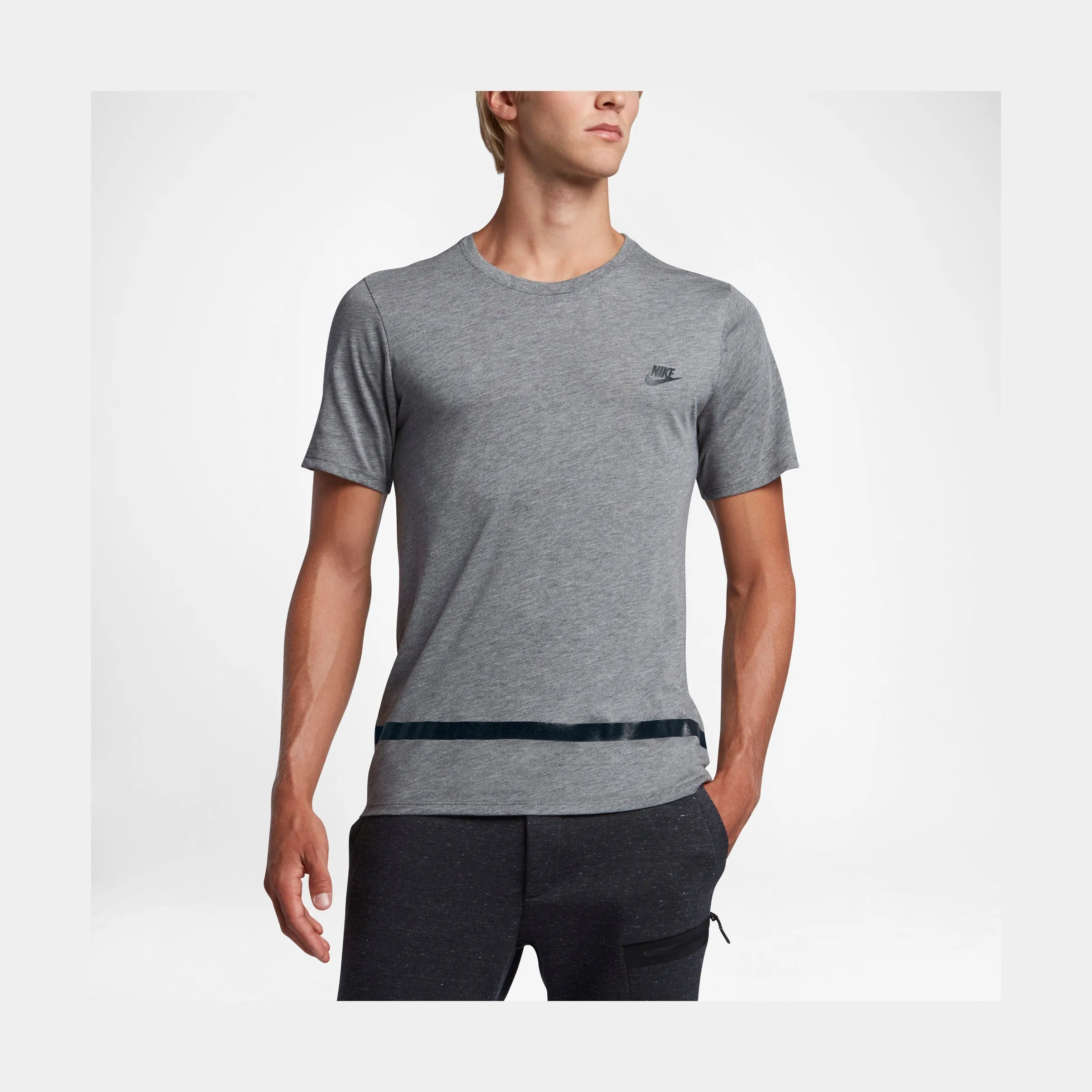 Sportswear Short Sleeve Mens T-Shirt (Grey)